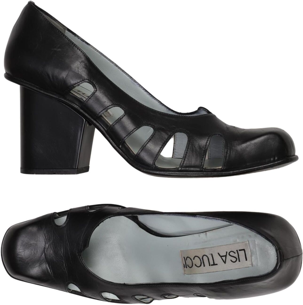 Lisa Tucci Damen Pumps, Schwarz, Gr. EU 39.5, kein / Etikett - Second Hand