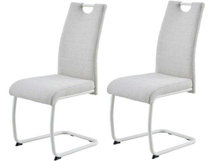 HELA Freischwinger FLORENZ (Set, 2 St), Rundrohrgestell Matching Colour, gepolstert, mit Griff