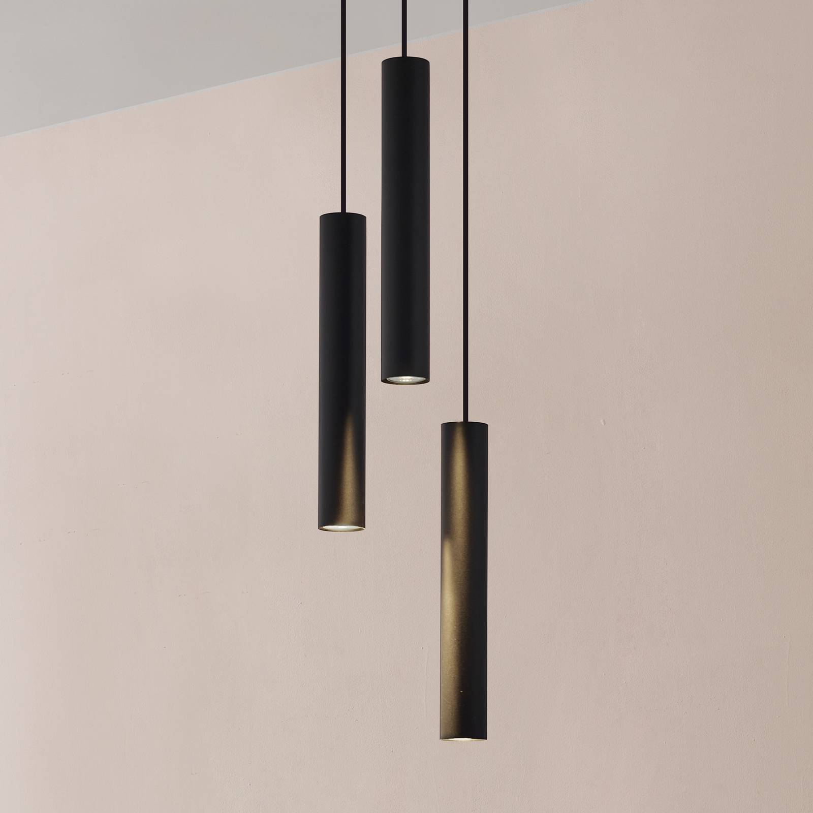 Pendant Light Joffrey Lindby, dimmable, Black, Living / Dining Room, metal, Modern, Ceiling Light
