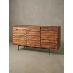 Sideboard – Massivholz, 150x81x41 cm, 3 Türen, Landhausstil, groß
