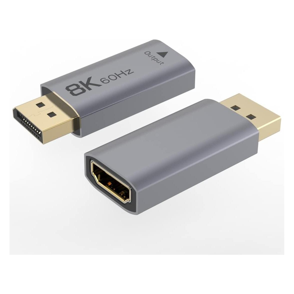 PremiumCord adapt??r DisplayPort - HDMI, 8K@, 4K@ Male/Female, pozlacen?? konektory (DisplayPort, HDMI) (kportad30)