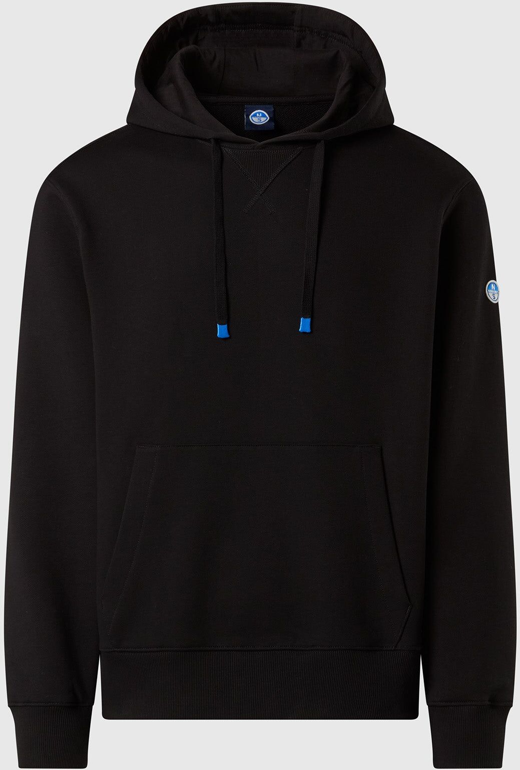 North Sails Hoodie mit Rippstrickdetail an den Seiten Black S