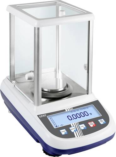 Kern ALJ 160-4A Analysewaage Wägebereich (max.) 160g Ablesbarkeit 0.0001g über Steckernetzteil Silber