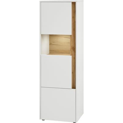 Vitrine HOME AFFAIRE "City/Giron, moderner Hochschrank, Glasvitrine", weiß, B:50cm H:155cm T:40cm, FSC-zertifizierter Holzwerkstoff, Schränke, Vitrine, zeitlos, modern, ausreichend Stauraum, vielseitig einsetzbar