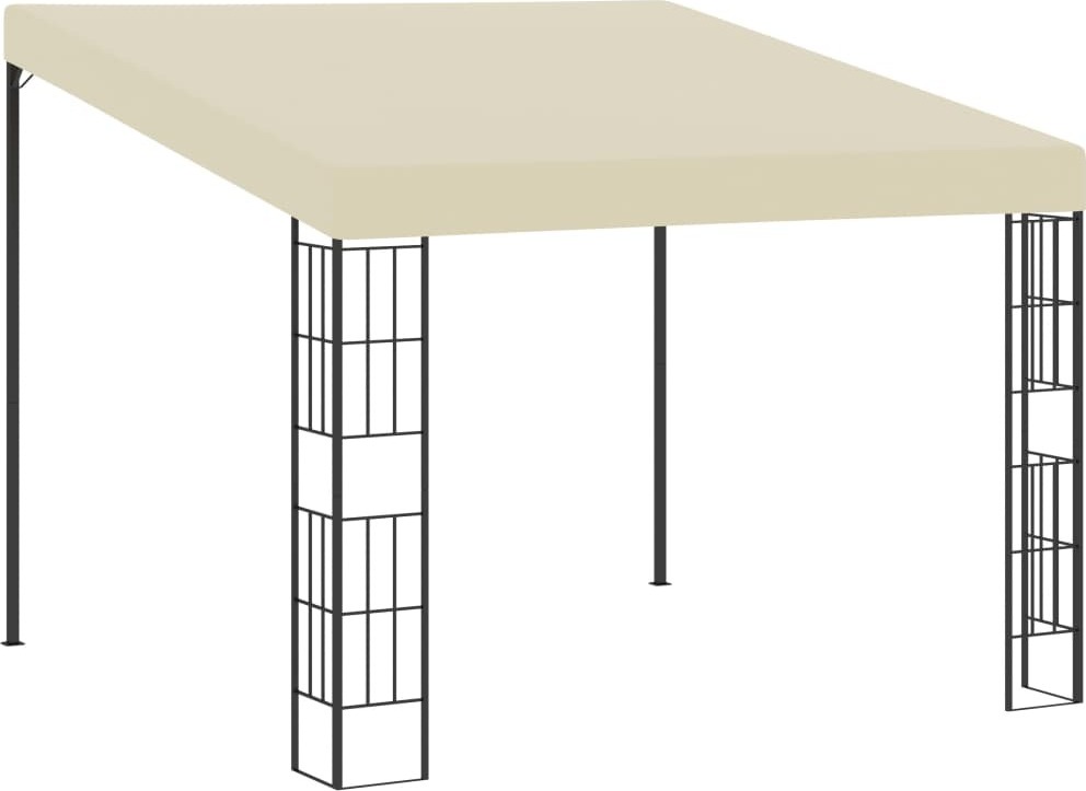 Wand-Pavillon 3x3 m Creme Stoff