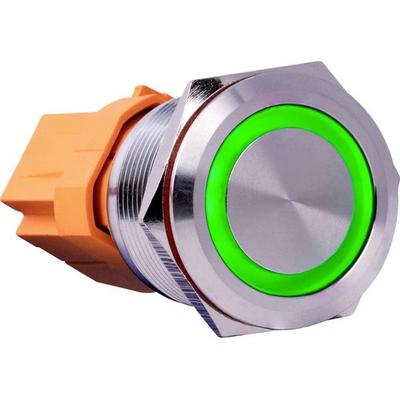 Joy-it Button22A-M-GR Button22A-M-GR Tastschalter 250 V/AC 3 A 1 x Aus/Ein tastend Grün (Ø x H) 25 mm x 35 cm IK10, IP67 1 St.