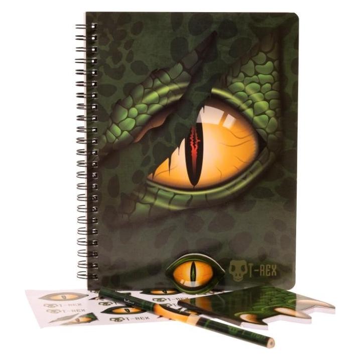 Dino T-Rex - Writing set w/A5 spiral book (092406129) (A5) (092406129)