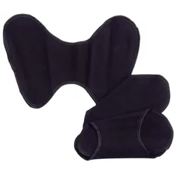 Slipeinlagen - Thong ohne Knöpfe Black 3Stück