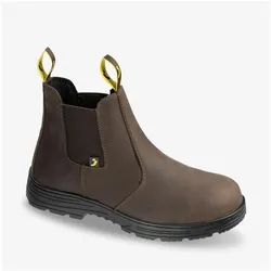 Safety Jogger, Sicherheitsschuhe, SI3405450 Bequemer Chelsea-Stiefel dunkelbraun (S3, 45)