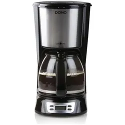 Domo DO708K - Koffiezetapparaat - 1,5 L - Timer - RVS, Filterkaffeemaschine, Schwarz, Silber
