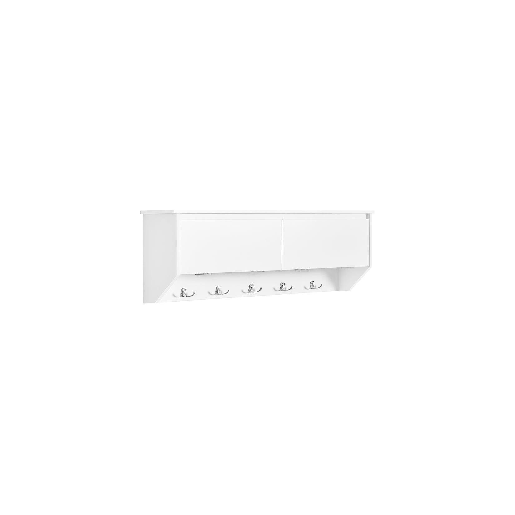 SoBuy Wandgarderobe mit 1 Ablage Weiß 80x20x30cm Modern