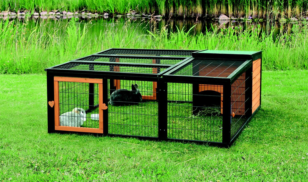 TRIXIEHEIMTIERBEDARF natura Freilaufgehege mit Rückzugsmögl, 150 53 150cm 16887430