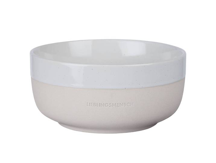 Bol Lieblingsmensch Ø 14cm Blanc/Blanc