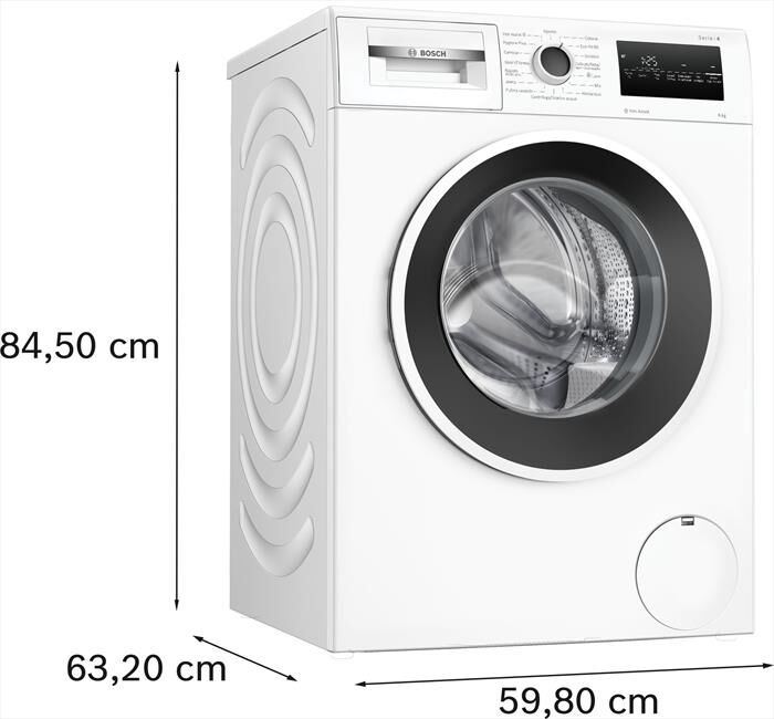 Bosch Lavatrice Serie 4 Wan28218it 8kg 1400g Classe A-bianco