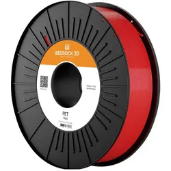 Bedrock 3D Pet-0314a075 PET Red 1.75 mm 750 g Filament PET 1.75 mm 750 g Rot 1 (PET, 750 g, 1.75 mm), Filament, Rot
