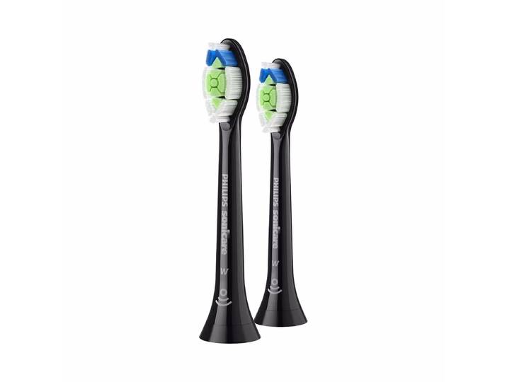 Philips Optimal weiss W2 2St HX6062/88 schwarz Ersatz-Zahnbürsten – Ersatzbürste/Zahnpflege Zubehör