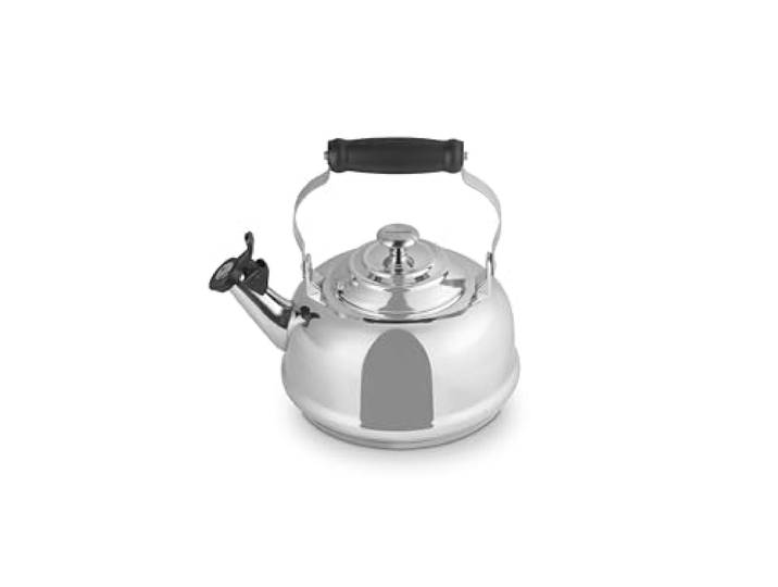 Le Creuset Pfeifender Teekessel aus Emaille auf Stahl, 1,7 qt, Edelstahl