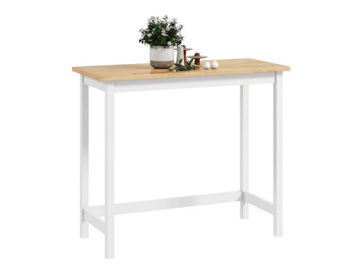 FELIXLEO Bargruppe Bartisch, Eichenoptik, kompakt, Platz für 2 Personen, Naturholz+Weiß, (1-tlg)