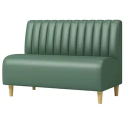 Gastro Sitzbank Diner Sofa – gepolsterte Restaurant Bank für Café, Bar & Hotel – Grün 【KZ9958】