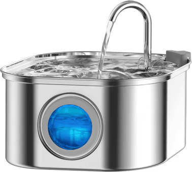 Inspire Picks 3L Stainless Steel Cat Water Fountain For Fresh, Continuous Hydration only Pet Water no 5v 1a Usb Plug