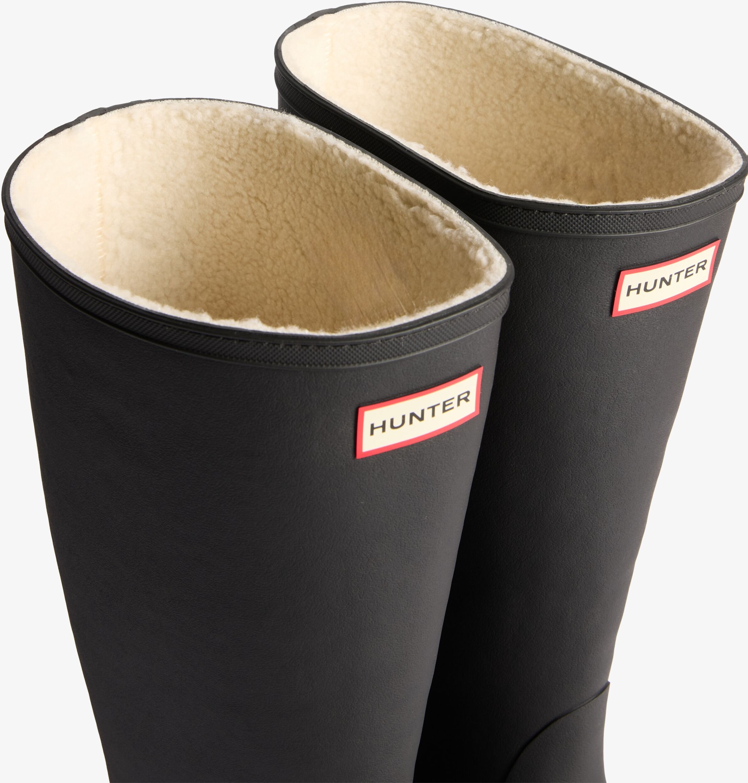 Gummistiefel HUNTER "UNISEX DOWNPOUR TALL INSULATED BOOT", Damen, Gr. 39, wärmend, schwarz, Synthetik, Schuhe Gummistiefel, wasserdichte Winterschuhe, Snowboots, gefüttert