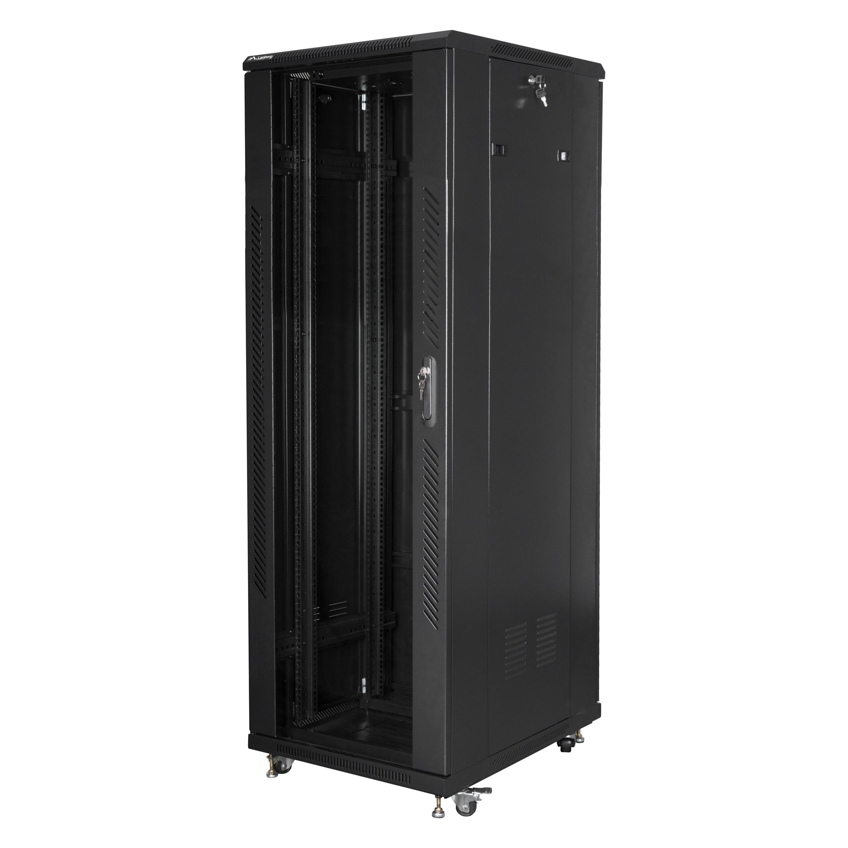 Lanberg FF01-6837-12B Rack 37U Freistehendes Gestell (37 HE, 19 Zoll Rack) (FF01-6837-12B)