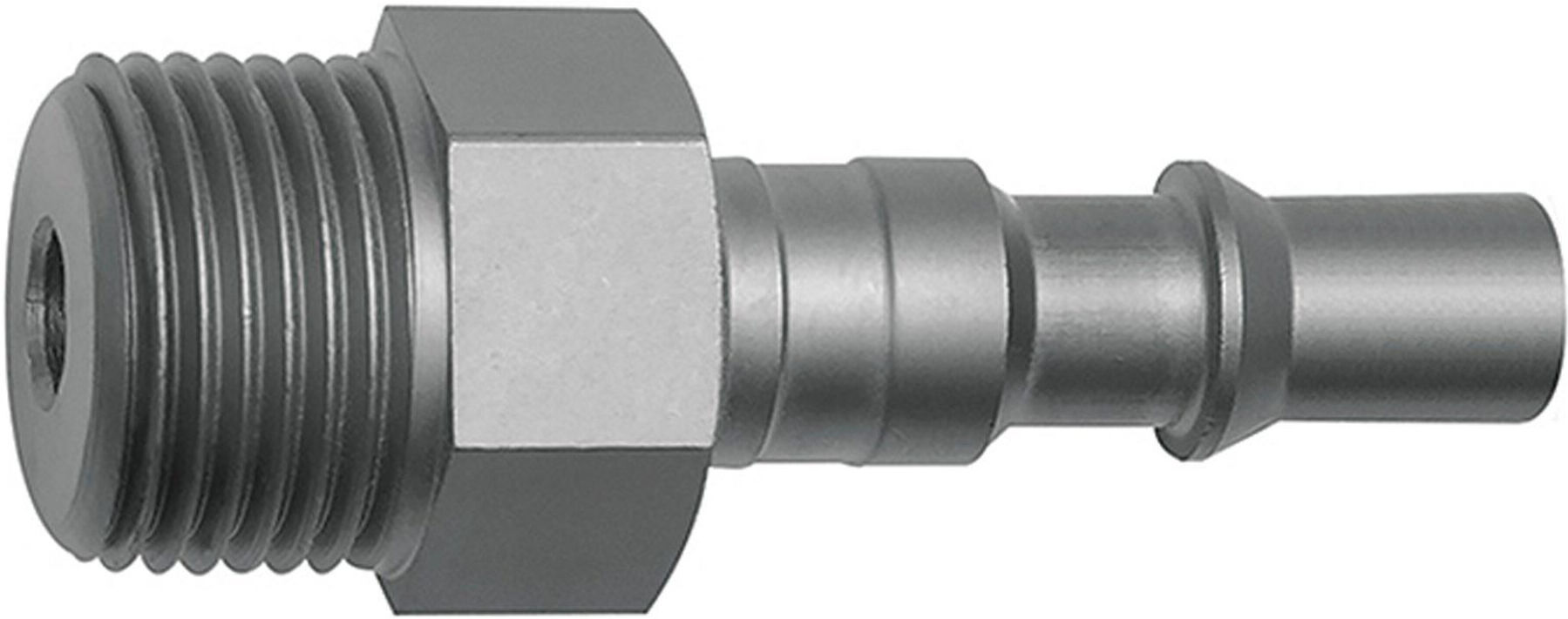 Riegler Nippel für Kupplungen NW 6, ISO 6150 C, Stahl, NPT 1/4 AG (423.61-NPT)
