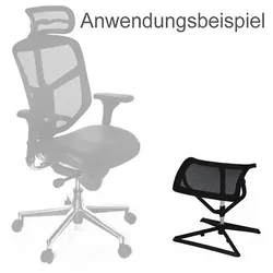 Amstyle Beinauflage für Chefsessel »LEGpro« Netzbezug schwarz schwarz