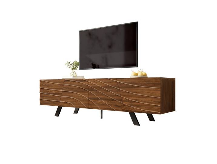 Fine Life Pro TV-Schrank Lowboard / TV‑Schrank / TV‑Lowboard mit Kabelmanagement