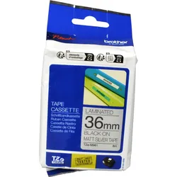 Brother P-Touch Band TZe-M961 schwarz auf silber matt 36mm x 8m laminiert