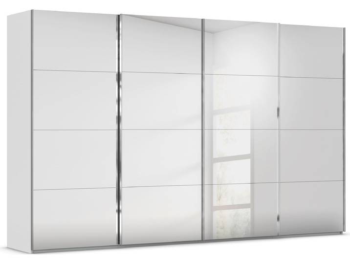rauch Kleiderschrank Schrank Garderobe Schlafzimmerschrank SCALE-FYRA edle viergeteilte Türen, Spiegelfront und viele Farben MADE IN GERMANY