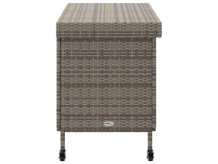SALE Boutique COFFRE DE JARDIN - YUNYAN - Boîte de rangement de jardin - MEUBLE JARDIN - et roues gris résine tressée _9764214