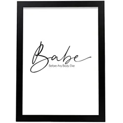 POSTER Inspirierende Kunst A3 Schwarzer Rahmen