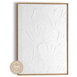 Bild FLOWERS (BHT 50x70x3 cm) - weiß - BHT 50x70x3 cm