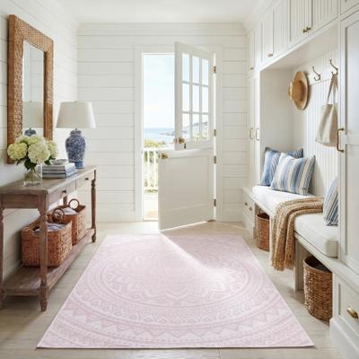 SAFAVIEH Courtyard Fran Mandala Indoor/ Outdoor Waterproof Patio Backyard Rug