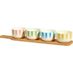 Servier-Set RAINBOW (LBH 40x8x6 cm) - bunt - LBH 40x8x6 cm
