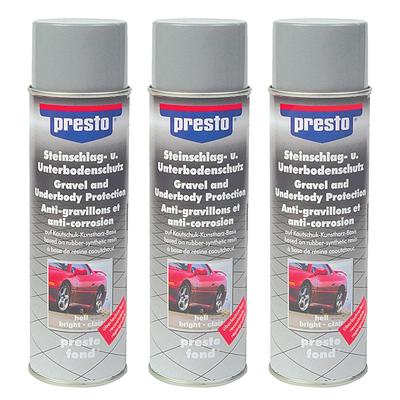 Presto 3x 500ml Steinschlag-Unterbodenschutz hell [Hersteller-Nr. 306031]