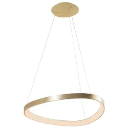 ROSSINI ILLUMINAZIONE Lotus LED-Pendelleuchte 60W 3000K Satin Gold - Moderne asymmetrische Lampe IP20 CRI80 dimmbar - Rossini Group