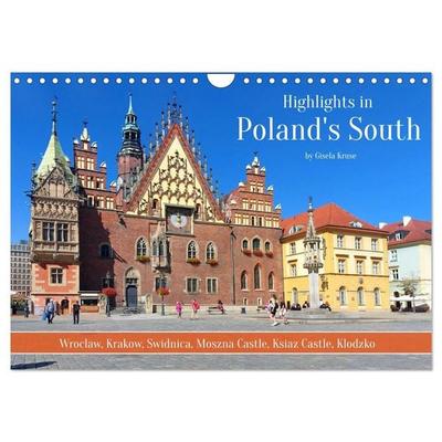Highlights in Poland's South (Wall Calendar 2027 DIN A4 landscape), CALVENDO 12 Month Wall Calendar