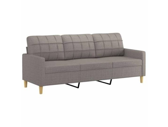 vidaXL 3-Sitzer-Sofa Taupe 180 cm Stoff