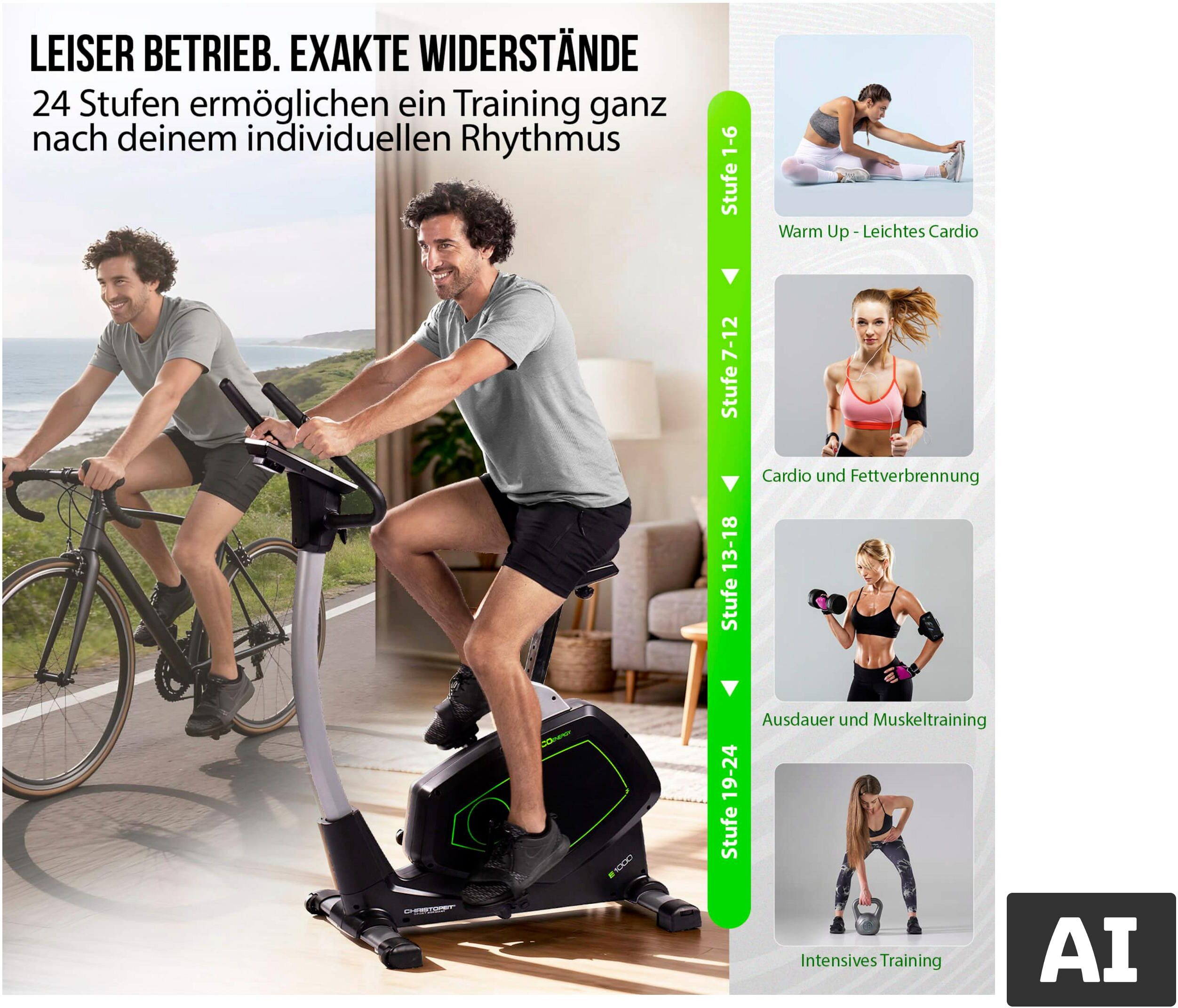 Christopeit Sport Heimtrainer Ergomter »Eco 1000«