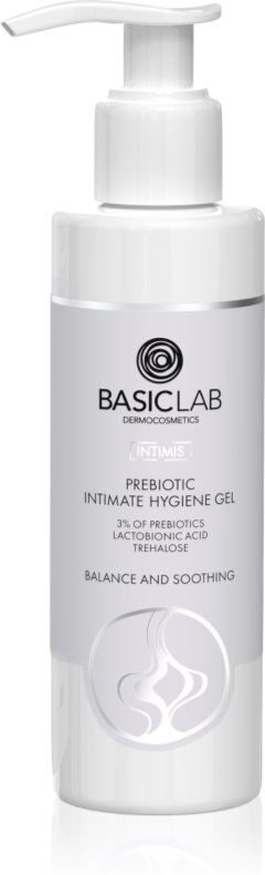 BasicLab Dermocosmetics Intimis gel apaisant toilette intime avec prébiotiques 200 ml