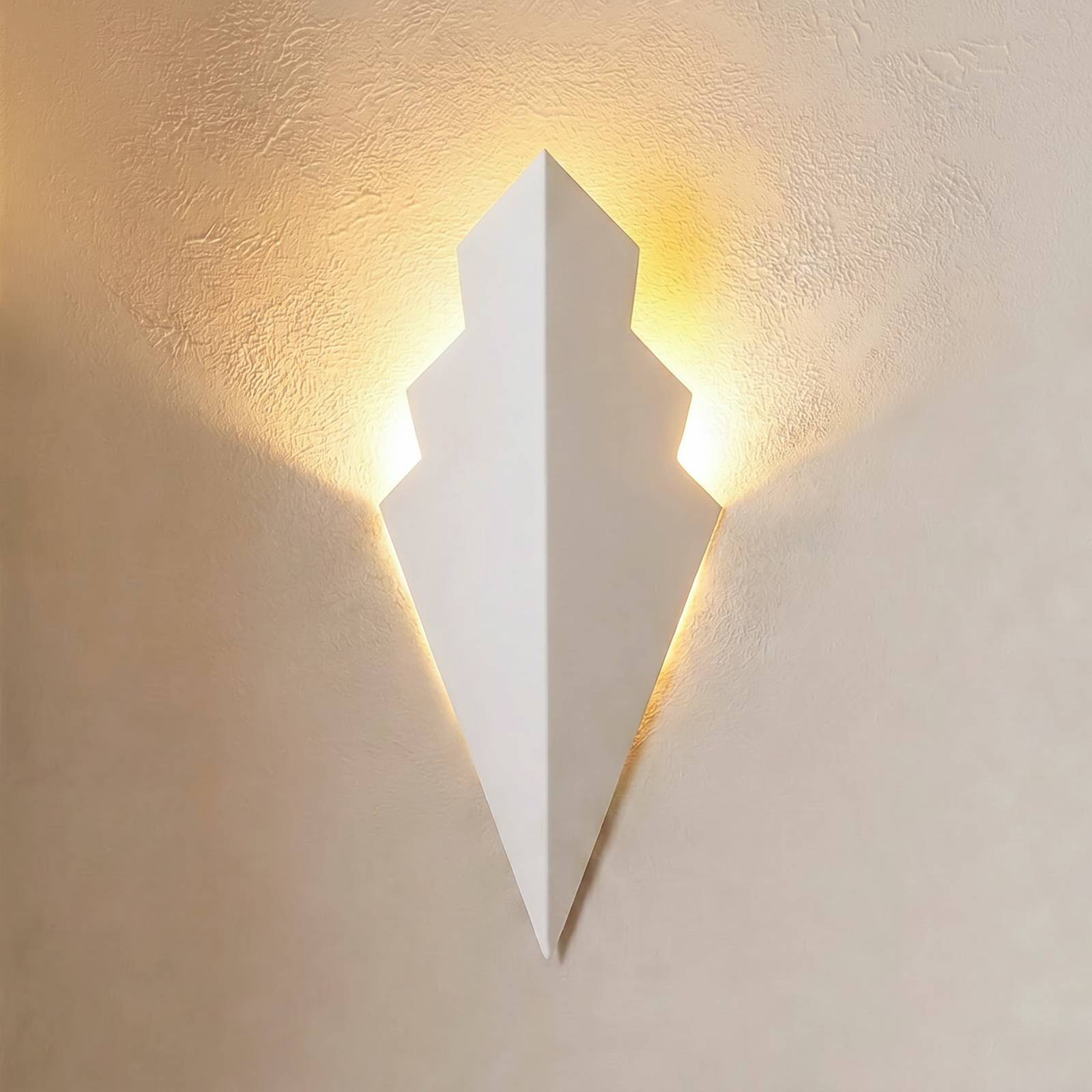 Wandleuchte ARROW, weiß, Höhe 40 cm, Metall, G9 ARROW Opviq, dimmbar, weiß / opal, für Wohn- / Esszimmer, Metall, Wandleuchte, Wandlampe Innen
