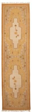 ECARPETGALLERY Flat-Weave Ankara FW Beige Wool Kilim - 2'5 x 9'6