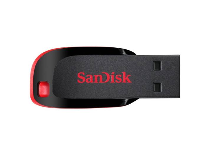 SanDisk Cruzer Blade 16GB USB-sticks Zwart