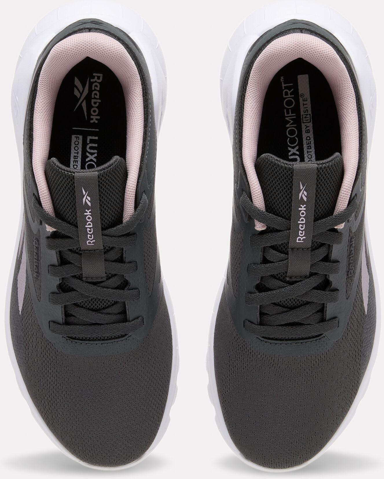 Trainingsschuh REEBOK "SPLIT FLEX", Damen, Gr. 40, schwarz (grau6, muted mauve, ftwr weiß), Synthetik, Textil, Schuhe Trainingsschuh, ideal für Gym und Fitnessstudio grau6, muted mauve, ftwr weiß 40