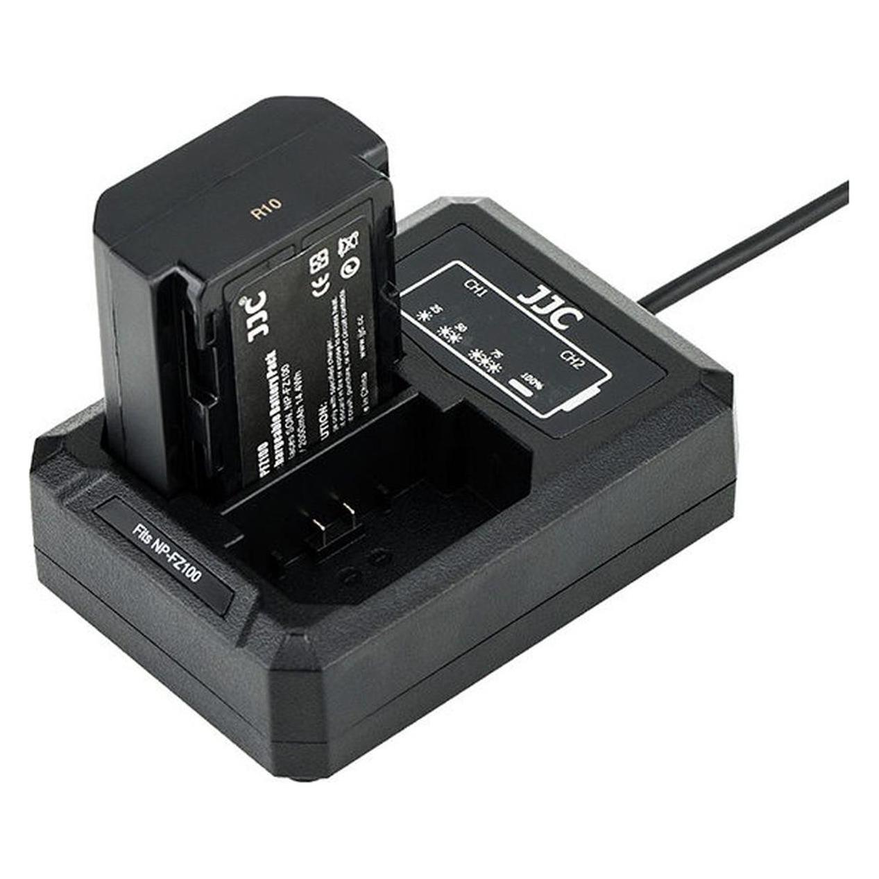 JJC Dual Battery Charger (Kamera Akku Ladegerät) (B08D9DZ6JV)