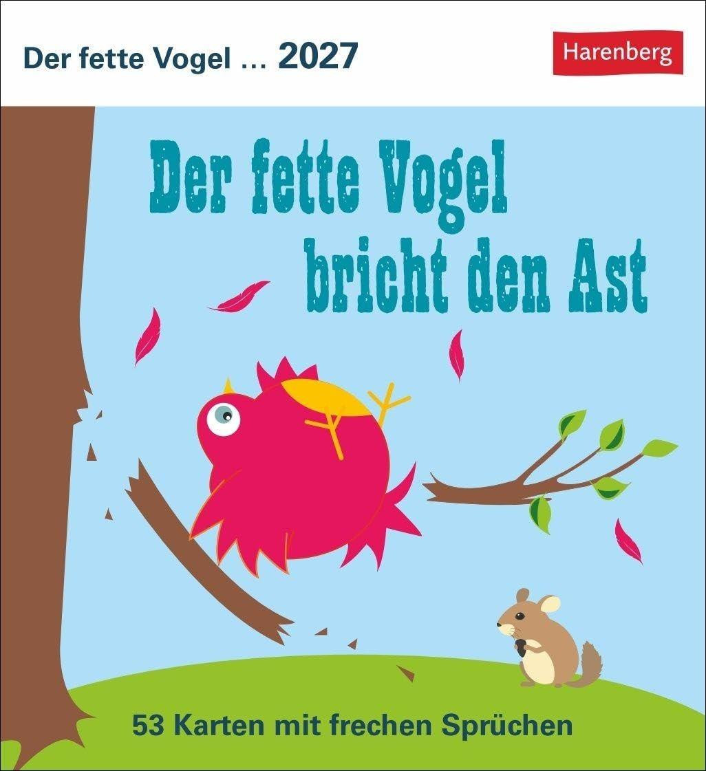 Postkartenkalender 2027 met 53 grappige uitspraken