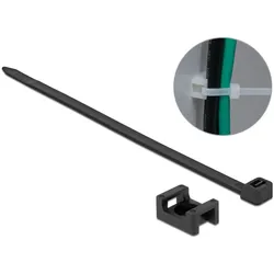 DELOCK Schraubhalter 23x16mm mit KBI L 150x B 7,2mm schwarz