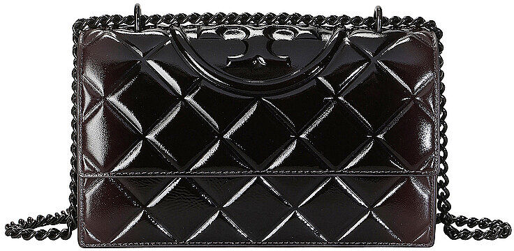 TORY BURCH Ledertasche - Umhängetasche FLEMING Small braun EG